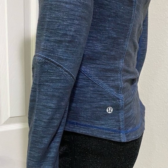 LULULEMON Forme Jacket Reversible Slub Denim Limitless Blue/Black Size 4 - Picture 6 of 16